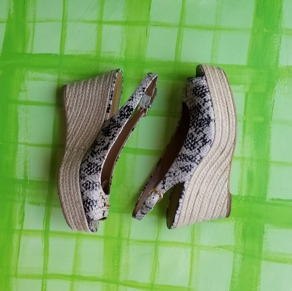 COACH snakeskin espadrilles wedge - Picture 2 of 4